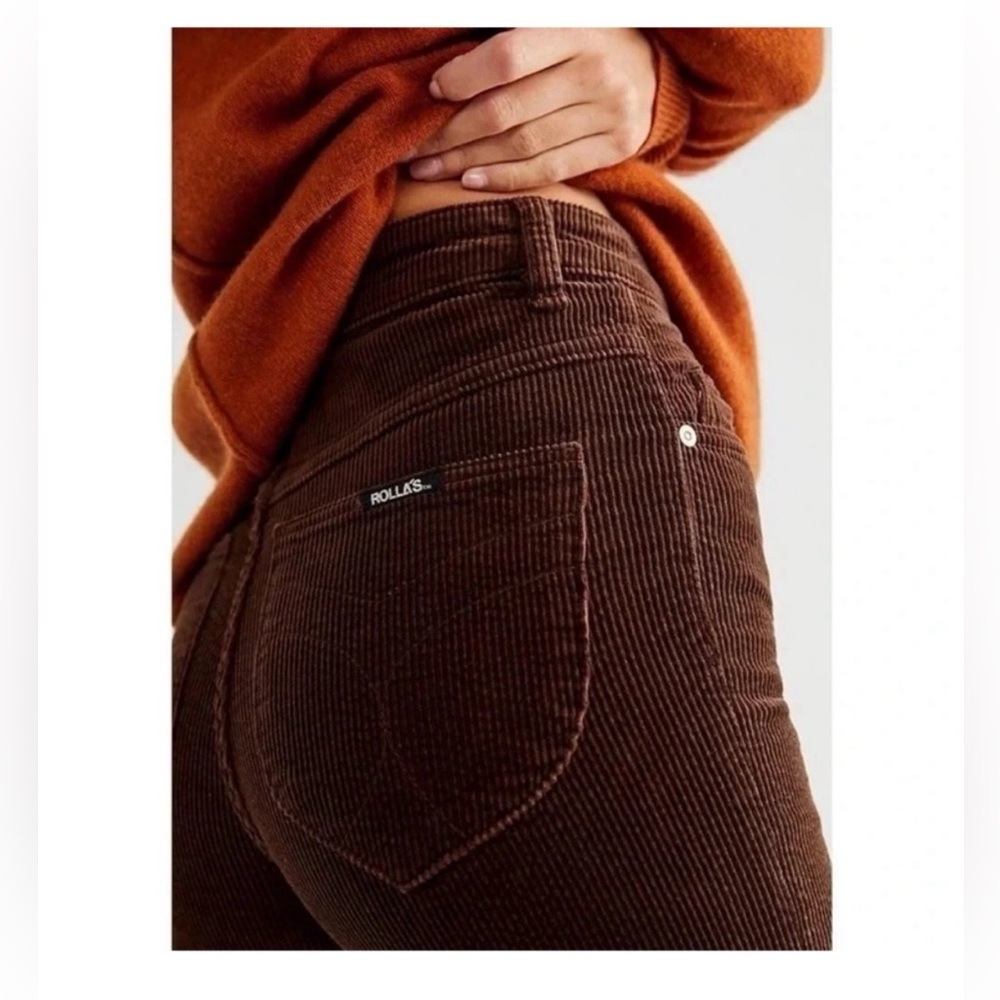 ROLLA’S High Rise Eastcoast Corduroy Stretch Flare Jeans - Picture 6 of 12